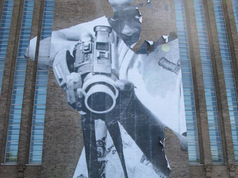Street artist JR, Tate Modern