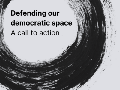 Press release: New report calls for urgent action to defend UK’s democratic space – before it’s too late