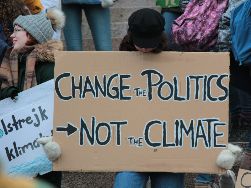 Change politics not the climate image