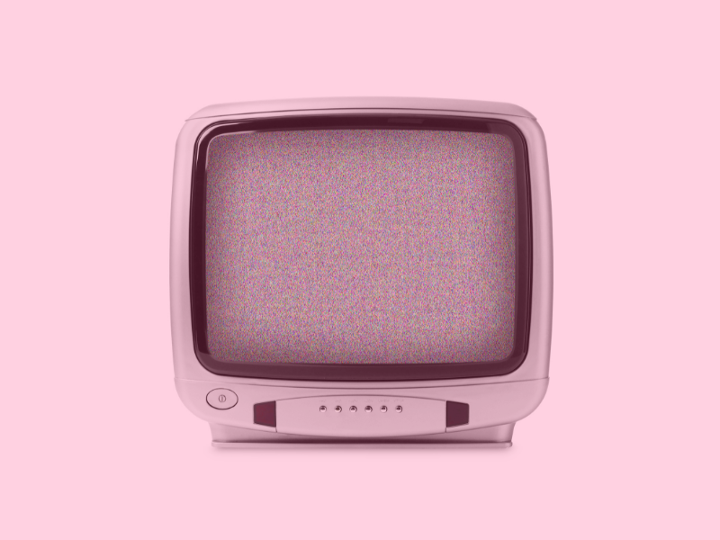 image of an old fashioned television screen.